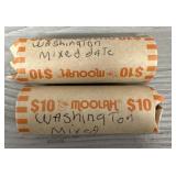 (2) Rolls Washington Mixed Date Quarters