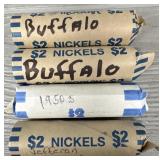 (4) Rolls of US Nickels