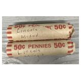 (2) Rolls of Various Lincoln Pennies