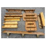 Assortment of Wooden Shelves