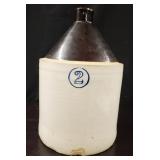 2-Gallon Antique Water Stoneware Jug