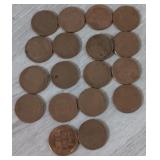 (18) Wheat Pennies