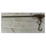 Antique Wrought Iron Steelyard Scale