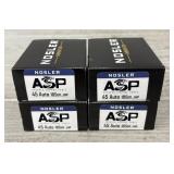 (80) Rounds of Nosler ASP 45 Auto Ammo