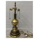 Stiffel Brass Lamp w/ Double Socket Pull Chain