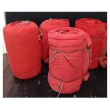(4) Red Sleeping Bags