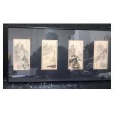Framed Asian Art Collage