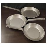(3) Heavy Stainless Camping Pans