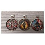 (3) Firefighter Pendants