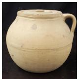 Old School Stoneware Jar w/ Lid
