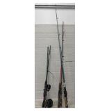 (5+) Various Fishing Poles s/ (2) Reels