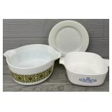 (3) Corning Ware & Pyrex Pieces