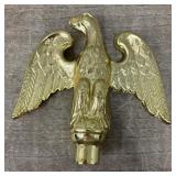 Heavy Brass American Eagle Finial Flag Topper