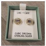 Lake & Gray Sterling Cubic Zirconia Earrings #2
