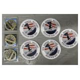 (3) Military Coins & (5) Military Patches