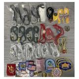 Assortment of Boy Scout Bolo Ties, Patches, & More
