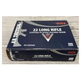 (300) Rounds of AR Tactical CCI 22LR Ammo