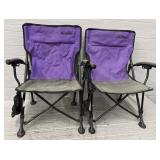 (2) Childrenï¿½s Sized Maccabee Folding Camp Chairs