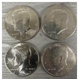 (4) 1971 & 2023 Kennedy Half Dollars