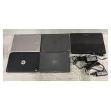 (5) Different Laptops w/ (2) Cords