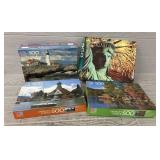 (5) 500-550Pc Jigsaw Puzzles