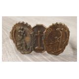 Antique Copper Religious Bracelet