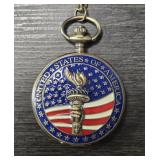 New Statue of Liberty Hand Pocket Watch