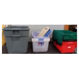 (7) Totes w/ (3) Lids