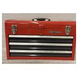 Craftsman Red Metal 3-Drawer Lockable Toolbox
