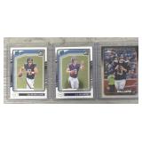 (3) Various Football Cards