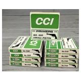 (900) CCI No. 500 Small Pistol Primers