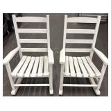 (2) Childrenï¿½s Wooden Rocking Chairs