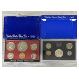 (2) 1968-1969 US Proof Sets