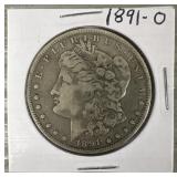 1891-O Morgan Silver Dollar