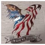 In God We Trust Metal Cutout