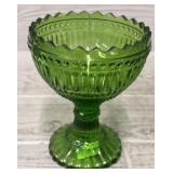 Green Glass Glass Goblet