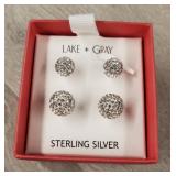 (2) Lake & Gray Sterling Earrings