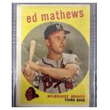 1959 Ed Matthews Collectable Card