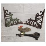 Vintage Cast-Iron Shelf Brackets