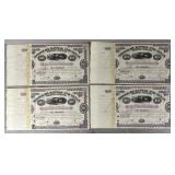 (4) Missouri Kansas Texas Railway Co Stock Cert.