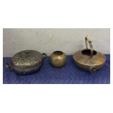 (3) Assortment of Vintage Metal Dishware