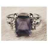 Purple Amethyst Ring