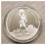 1 oz Silver 'Colossus of Rhodes' Round
