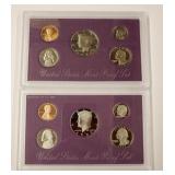 1988 & 1993 United States Proof Sets