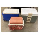 (3) Various Coolers