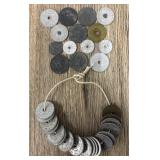 (31) Vintage Tax Tokens