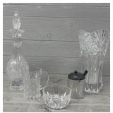 (5) Assortment of Crystal Pieces