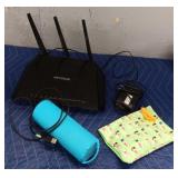 Variety of Electronics & Coin Bag