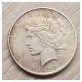 1922-D Silver Liberty Peace Dollar