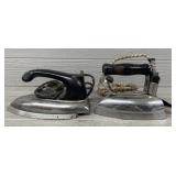 (2) Vintage Corded Irons